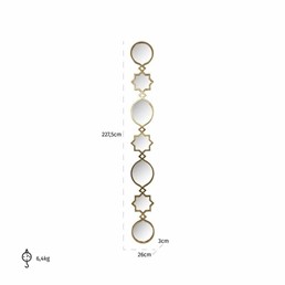 Lustro Ścienne BABICE Złoty