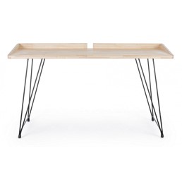 Biurko DISTRICT Czarny/Naturalny