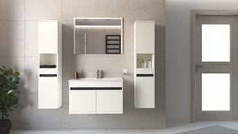 Lustro Ścienne FIGARO 80cm Biały