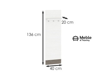 Wieszak BLANCO 23 Sosna Śnieżna