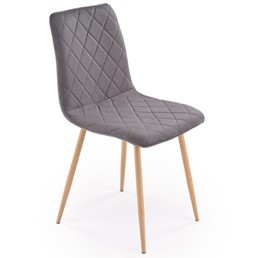 Krzesło K525 WDF Popielaty/Naturalny