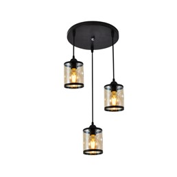 Lampa Wisząca ERICO 3P Czarny/Złoty