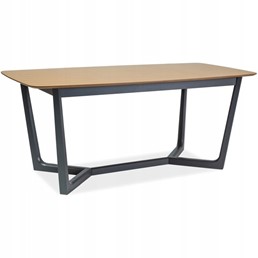 Stół DOSSIER II 180x90 Grafit/Dąb