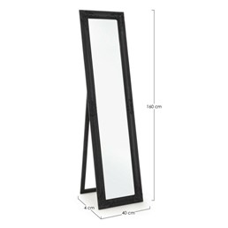 Lustro Stojące MIRO Czarny