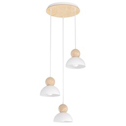 Lampa Wisząca KAKI 3PREM Biały