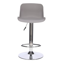 Stołek Barowy INGE Szary/Chrom
