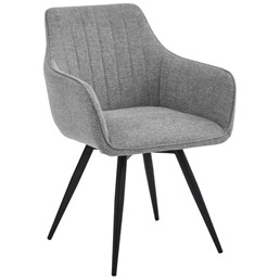 Krzesło BALLO Brego Szary/Czarny Mat