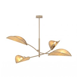 Lampa Sufitowa LOTUS 4 Beżowy/Rattan