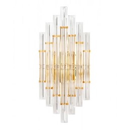 Lampa Ścienna PALAZZO Złoty/Transparentny