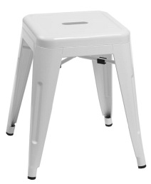 Stołek PARIS biały inspirowany Tolix