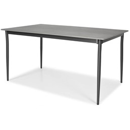 Stół Ogrodowy BOSANO 150x90x74 Czarny/Srebrny