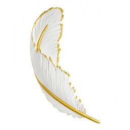 Lampa Ścienna PIÓRKO Biały/Złoty