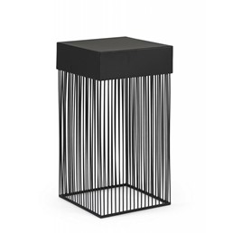 Stolik Kawowy YASLINE 30x30cm Czarny