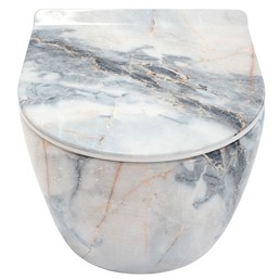 Misa WC CARLOS SLIM RIMLESS GRANIT SHINY Szary