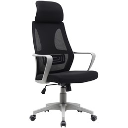 Fotel Obrotowy Q-095 Szary/Czarny