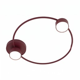 Lampa Sufitowa LUCIO 2 Burgundowy