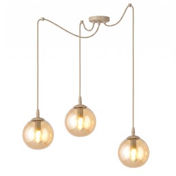 Lampa Wisząca GIGI 3 Beżowy/Miodowy