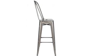 Krzesło Barowe TOWER BIG BACK 76 Szary