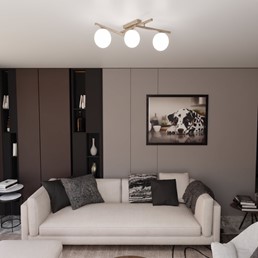 Lampa Sufitowa SMART 3 Beżowy/Opal