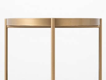 Stolik Hanna Metal 1-F 40x60 Złoty