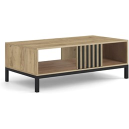 Ława LAMINO LAW-1 Dąb/Czarny