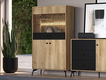 Witryna AGIS 03 Dąb Castello/Czarny