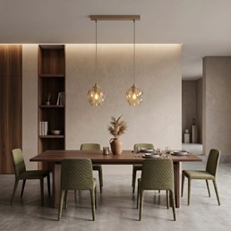 Lampa Wisząca ISTAR 2 Beżowy/Miodowy