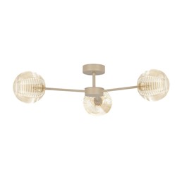 Lampa Sufitowa JUKON K-5713 Bursztynowy/Beż