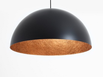 Lampa wisząca LORD 70 – miedziano-czarny