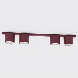 Lampa Sufitowa NANO 4 Burgundowy