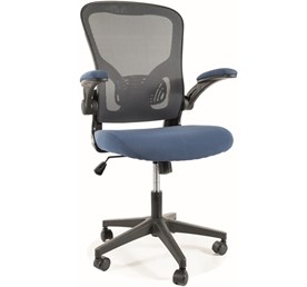 Fotel Obrotowy Q-333 Czarny/Szary/Niebieski