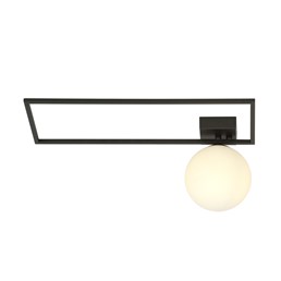 Lampa Sufitowa IMAGO 1A Czarny/Opal