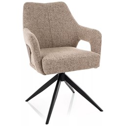 Krzesło OLSEN Noelle Ciemny Beż/Czarny Mat