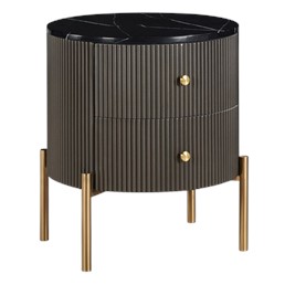 Szafka Nocna STILIG ST381A Brązowy/Złoty