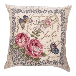 Poduszka Róże i Motyle 45x45