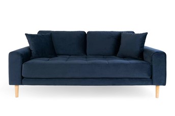 Sofa LIDO Trzyosobowa Granatowy/Naturalny