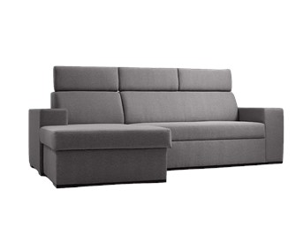 Narożnik Rozkładany Atlantica L 250x160 Stalowy/Orzech