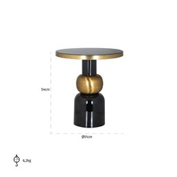 Stolik Kawowy MOSE 51 Czarny