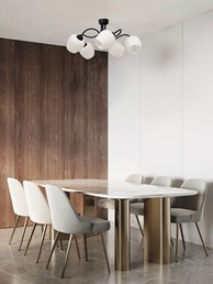 Lampa Sufitowa BELLA K-5186 Czarny/Biały