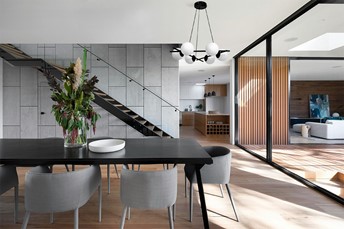 Lampa Wisząca ARTON K-4967 Czarny/Biały Matowy