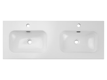 Umywalka Meblowa Dwukomorowa FLY Biały Połysk