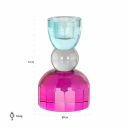 Świecznik MERLIN Różowy