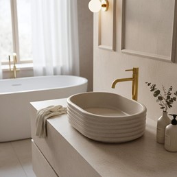 Umywalka Nablatowa NICOLETTA Beżowy