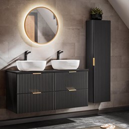 Zestaw Mebli Łazienkowych ADB B SMILE 40 4 120cm Czarny