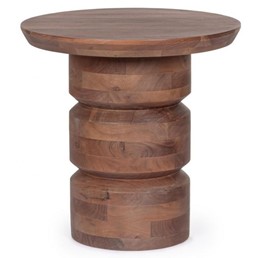 Stolik Kawowy CORTEZ Fi55cm Brązowy