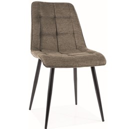 Krzesło CHIC Brego Czarny/Oliwka 77