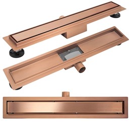 Odpływ NEOX 800 Miedź Szczotkowany