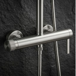 Zestaw Natryskowy RIVO Nikiel Szczotkowany