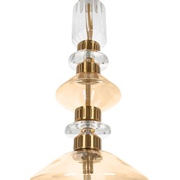 Lampa Wisząca VASO Złoty/Transparentny