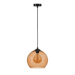Lampa Wisząca MADEIRA 1L Czarny/Brązowy